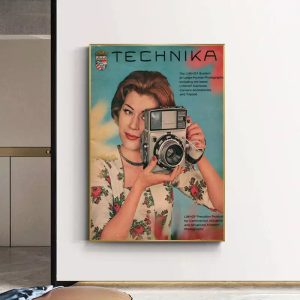 affiche appareil photo vintage