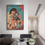 affiche appareil photo vintage
