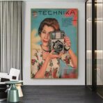 affiche appareil photo vintage