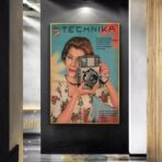 affiche appareil photo vintage