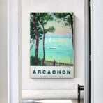 affiche arcachon vintage