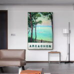 affiche arcachon vintage