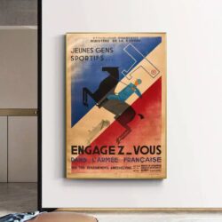 affiche armee francaise vintage