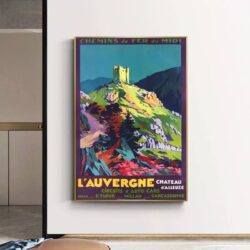 affiche auvergne vintage