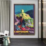 affiche auvergne vintage