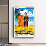 affiche aventurier vintage