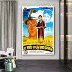 affiche aventurier vintage