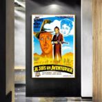 affiche aventurier vintage