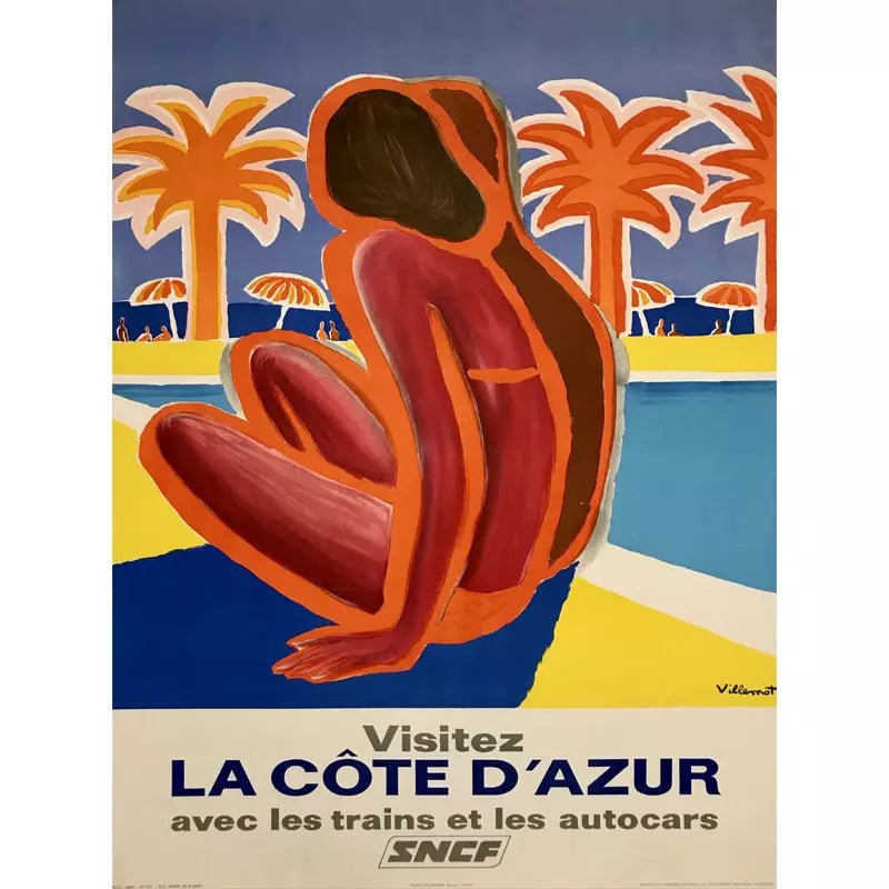 azur vintage poster azur vintage poster