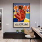 affiche azur vintage