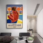 affiche azur vintage