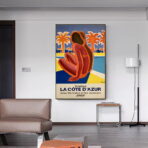affiche azur vintage