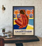 affiche azur vintage