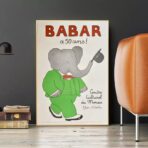affiche babar vintage