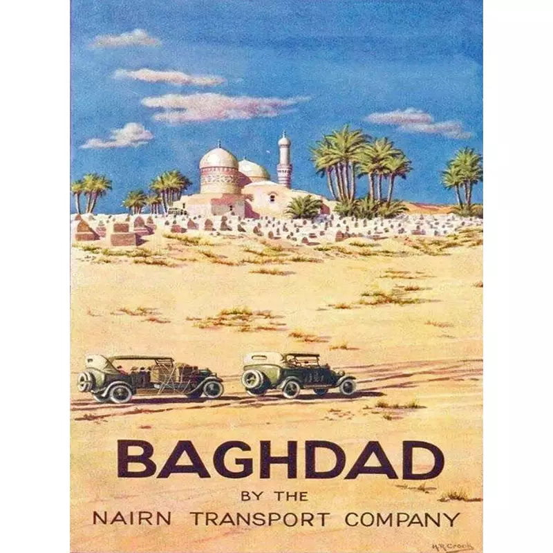 affiche-bagdad-haifa-vintage_3 poster baghdad haifa vintage