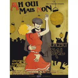 affiche bal dansant vintage