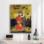 affiche bal dansant vintage