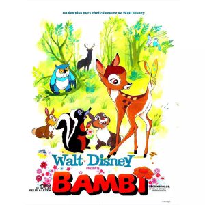 affiche bambi vintage