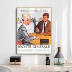 affiche banque vintage