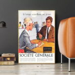 affiche banque vintage
