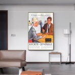 affiche banque vintage