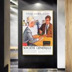 affiche banque vintage