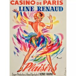 affiche bar casino sexy vintage