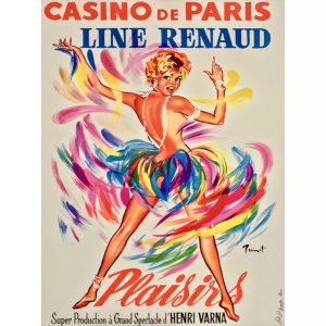 affiche bar casino sexy vintage