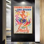 affiche bar casino sexy vintage