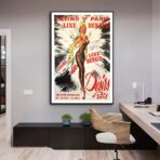 affiche bar casino vintage