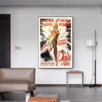 affiche bar casino vintage
