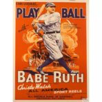 affiche baseball vintage