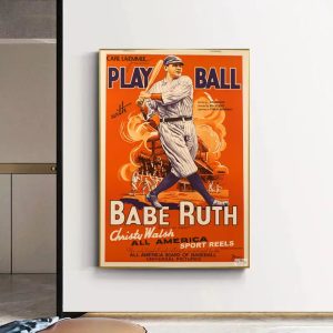 affiche baseball vintage