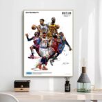 affiche basket nba vintage
