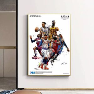 affiche basket nba vintage