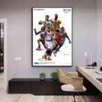 affiche basket nba vintage