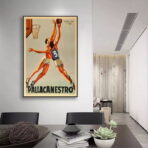 affiche basket vintage