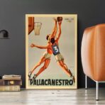 affiche basket vintage