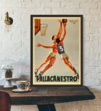 affiche basket vintage