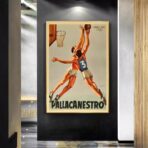 affiche basket vintage