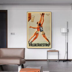 affiche basket vintage