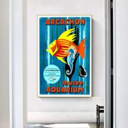 affiche bassin d'arcachon vintage