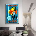 affiche bassin d'arcachon vintage