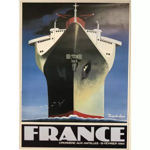 affiche bateau vintage