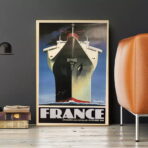 affiche bateau vintage