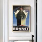 affiche bateau vintage