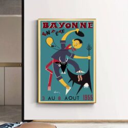 affiche bayonne vintage