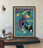 affiche bayonne vintage