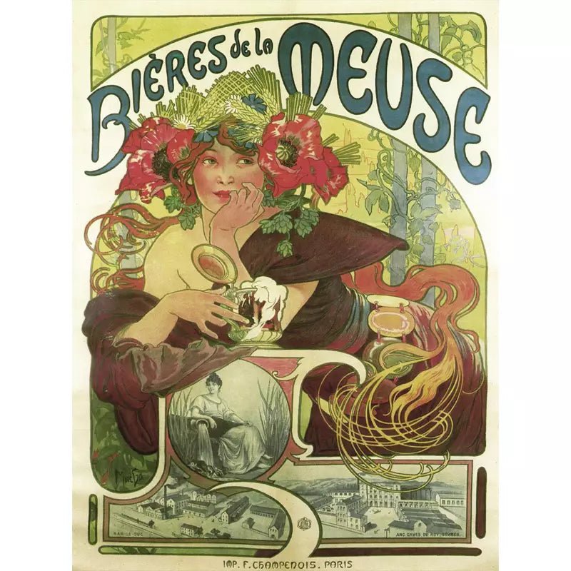 affiche-biere-de-la-meuse-vintage_1 vintage meuse beer poster