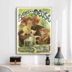 affiche biere de la meuse vintage